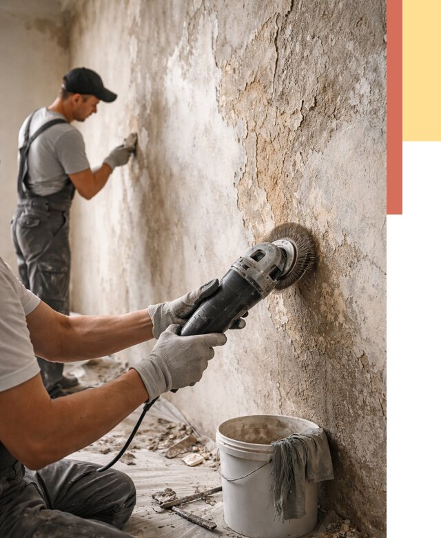 Снятие и удаление краски со стен в Гатчине от 2158 руб. — ОТДЕЛОЧНИК-Гтч