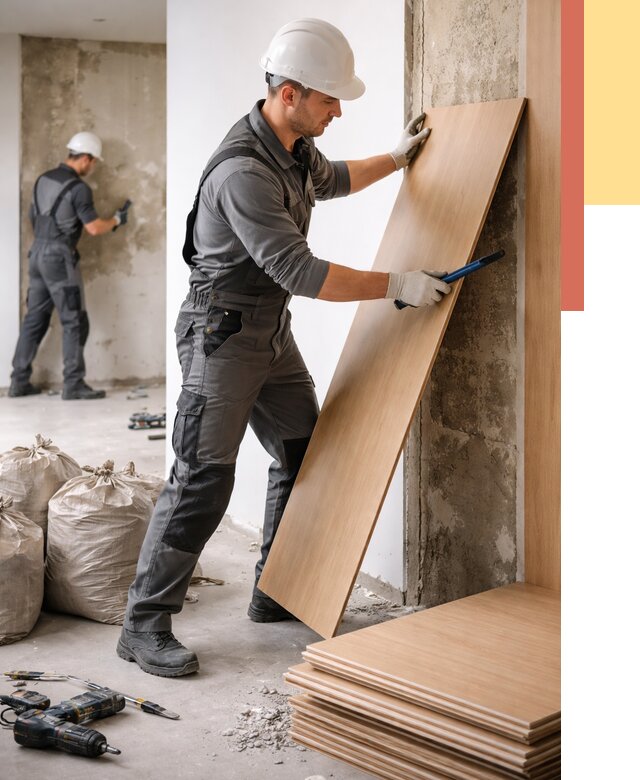 Демонтаж стеновых панелей в Гатчине от 3597 руб. за м² быстро и недорого | ОТДЕЛОЧНИК-Гтч