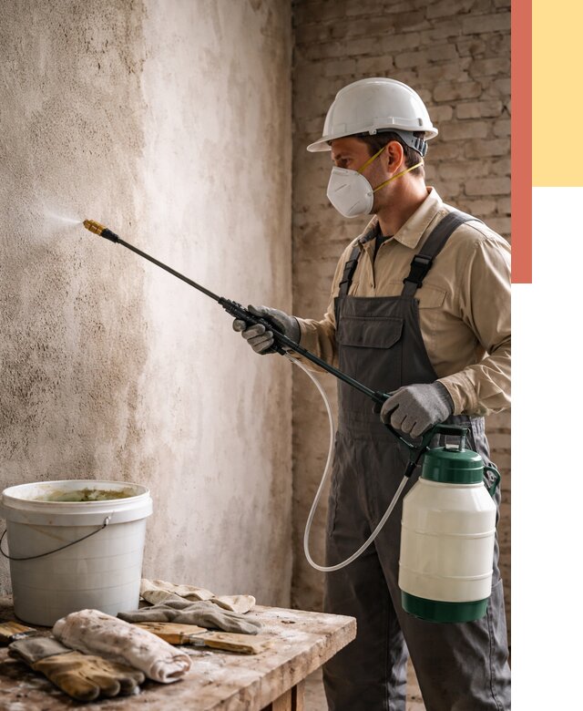 Антисептическая обработка стен в Гатчине от 1233 руб. — быстро и недорого | ОТДЕЛОЧНИК-Гтч