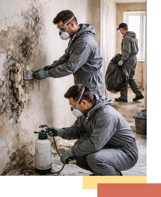 Удаление плесени со стен профессионально в Гатчине