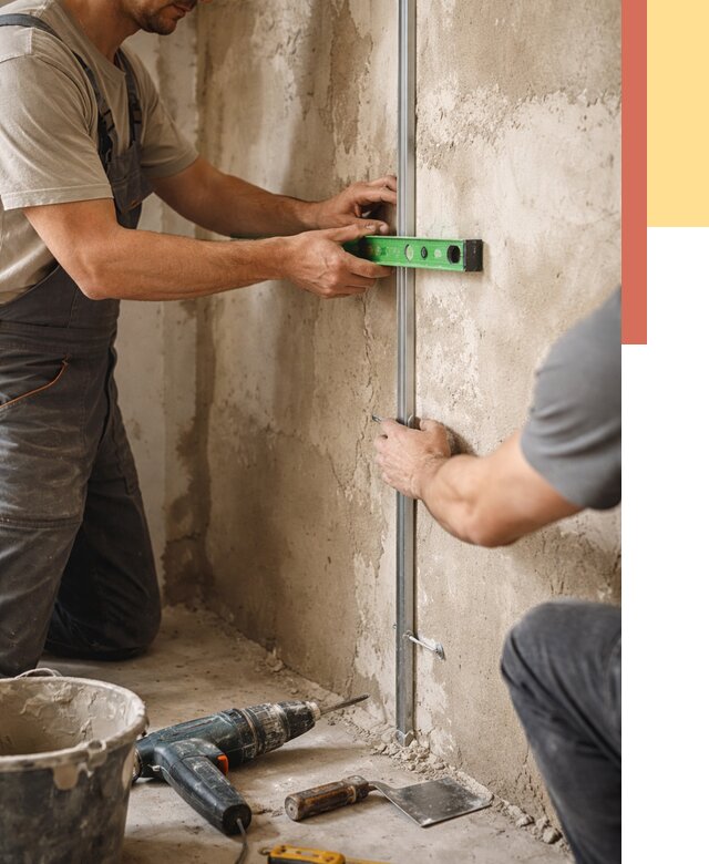 Установка штукатурных маяков в Гатчине от 7193 руб. — быстро и недорого | ОТДЕЛОЧНИК-Гтч