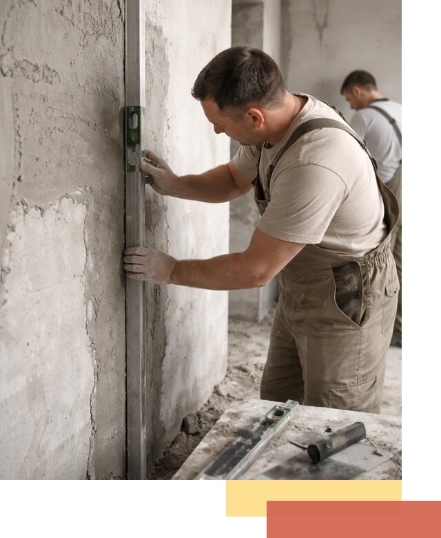 Установка штукатурных маяков в Гатчине с гарантией качества