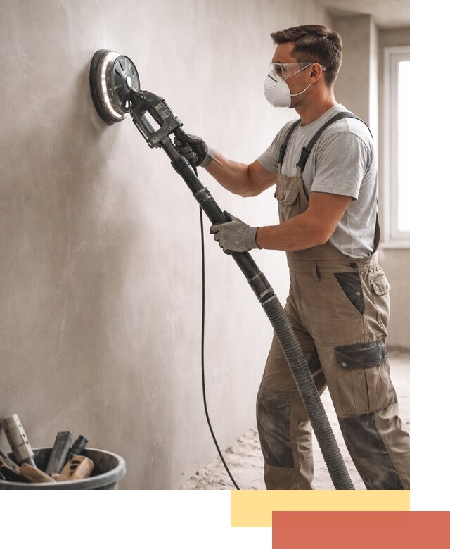 Профессиональная шлифовка стен в Гатчине быстро и качественно