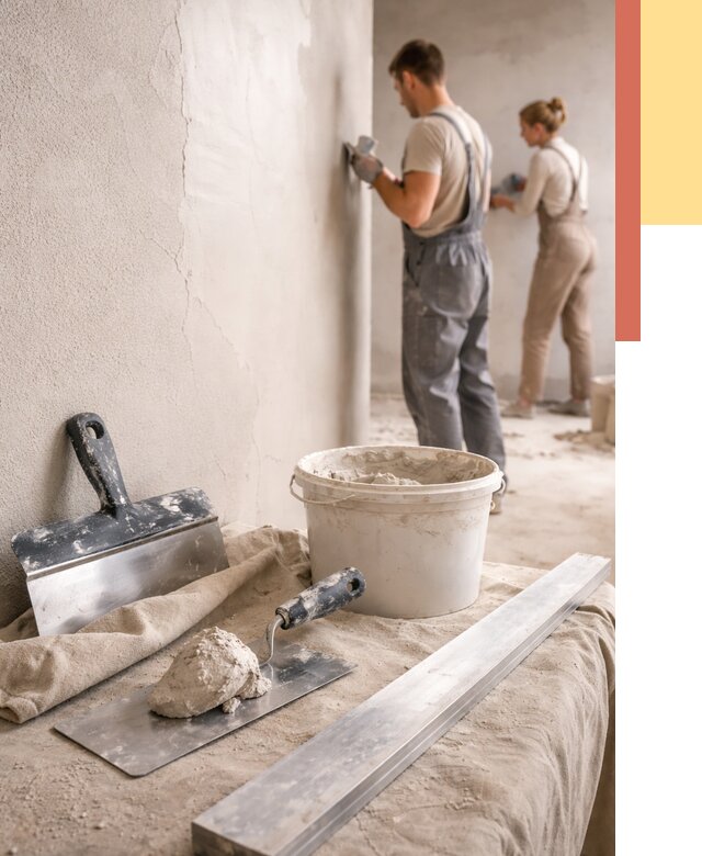 Штукатурка стен гипсовая в Гатчине от 4624 руб/м2 — быстро и недорого | ОТДЕЛОЧНИК-Гтч