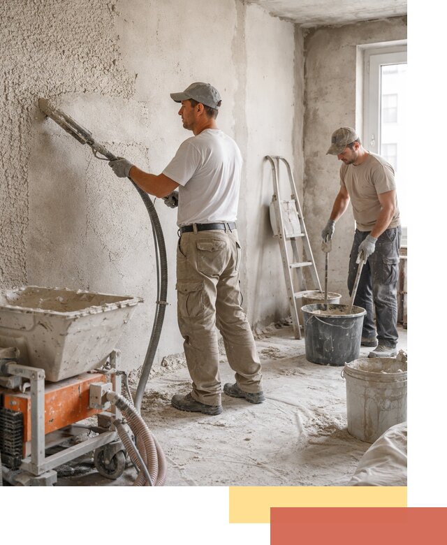 Машинная штукатурка стен в Гатчине — быстро и качественно