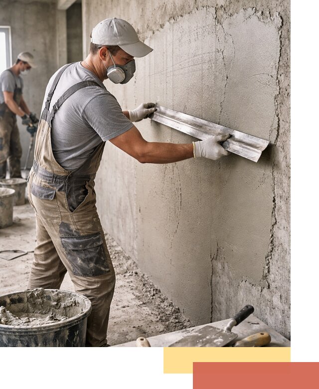 Штукатурка бетонных стен в Гатчине качественно и долговечно