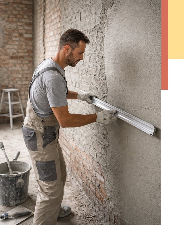 Штукатурка кирпичных стен в Гатчине от 4624 руб/м2 — быстро и недорого | ОТДЕЛОЧНИК-Гтч