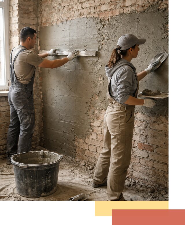 Штукатурка кирпичных стен в Гатчине — качественно и надежно