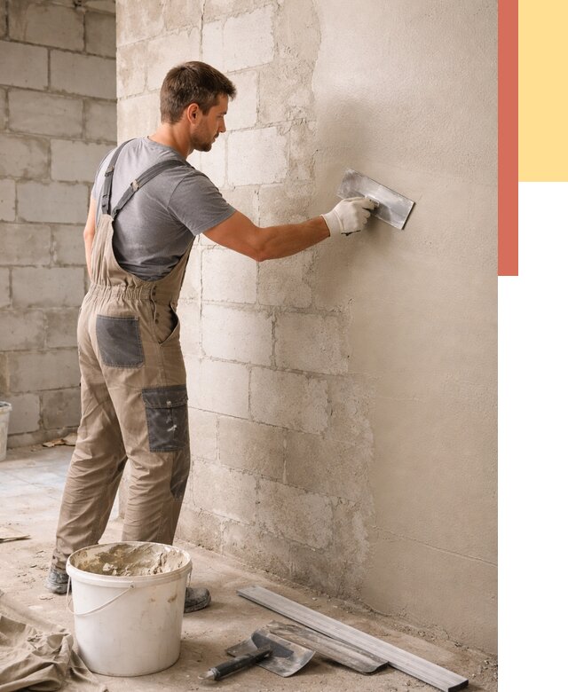 Штукатурка стен из газобетона в Гатчине от 2158 руб./м2 — быстро и недорого | ОТДЕЛОЧНИК-Гтч