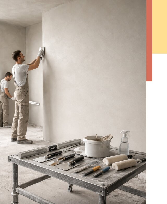 Штукатурка стен под покраску в Гатчине от 4624 руб./м² — качественно и недорого | ОТДЕЛОЧНИК-Гтч