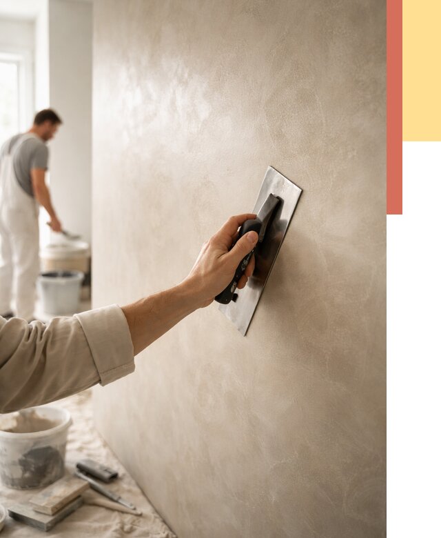 Венецианская штукатурка в Гатчине от 3597 руб/м² — нанесение стен под ключ | ОТДЕЛОЧНИК-Гтч