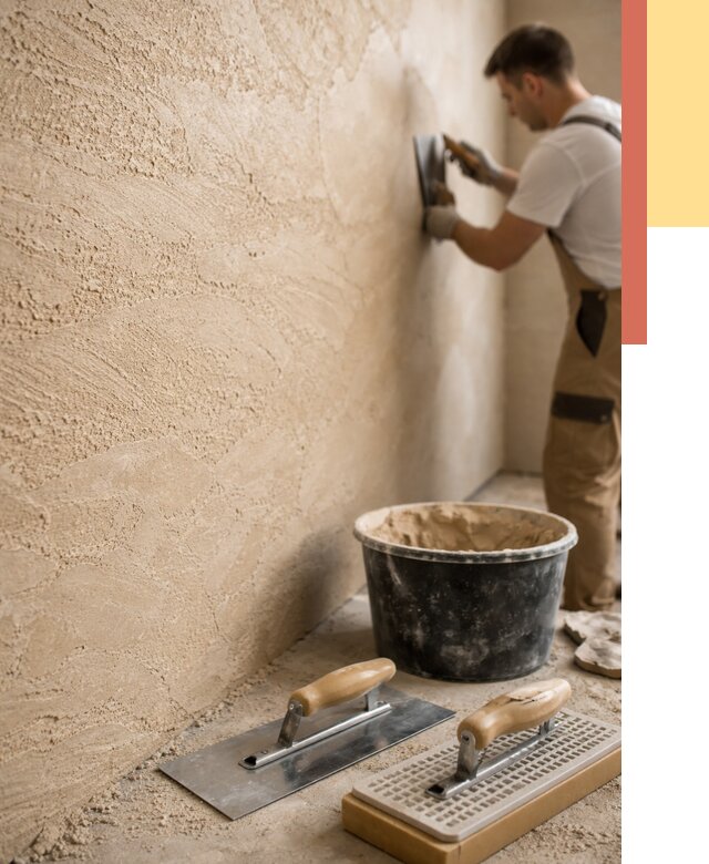 Декоративная штукатурка травертин в Гатчине от 1850 руб/м2 — качественно и недорого | ОТДЕЛОЧНИК-Гтч