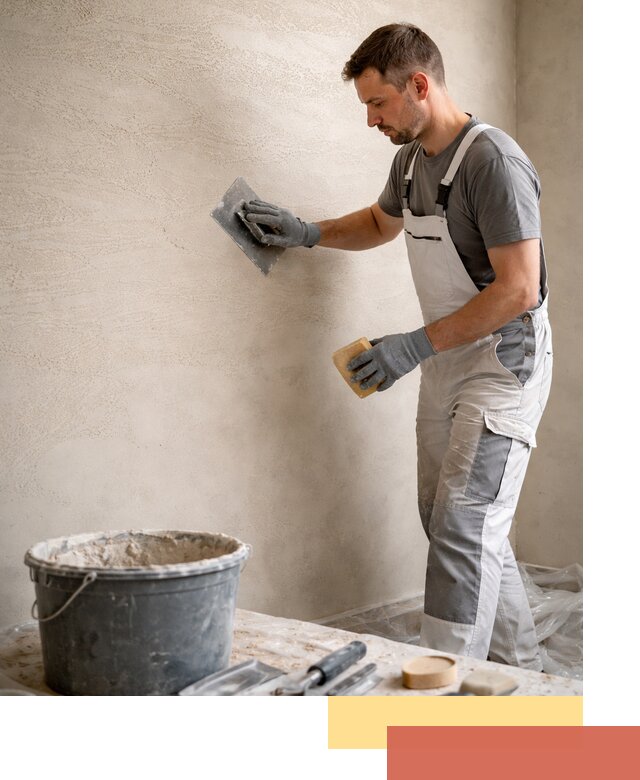 Декоративная штукатурка травертин в Гатчине для стен и потолков