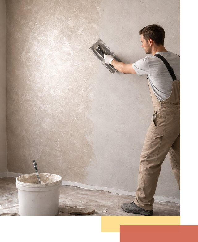 Декоративная штукатурка «Мокрый шелк» под ключ в Гатчине