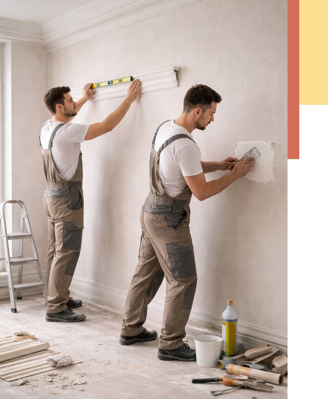 Монтаж лепнины на стены в Гатчине от 4624 руб. — недорого, быстро | ОТДЕЛОЧНИК-Гтч