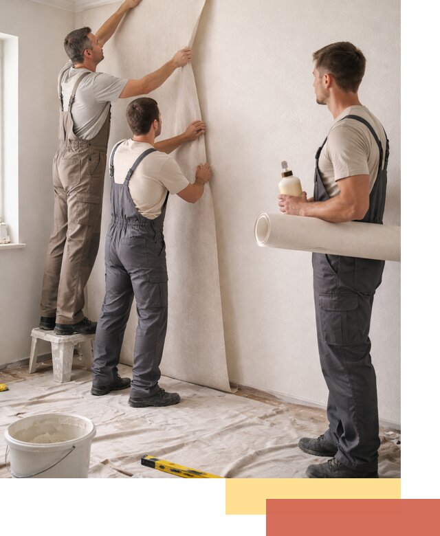 Оклейка стен обоями в Гатчине — качественно и профессионально