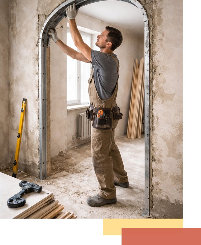 Устройство арочного проема в Гатчине под ключ