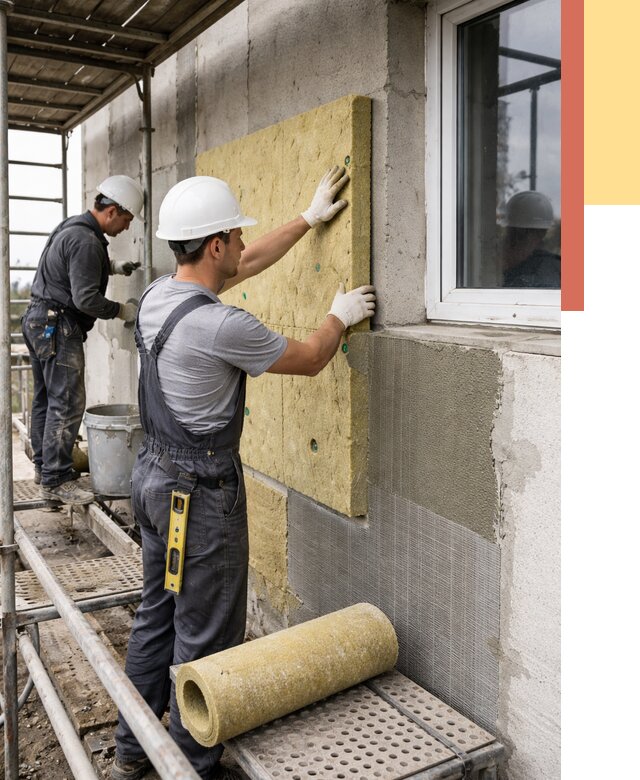 Утепление стен в Гатчине от 4419 руб. под ключ — быстро и недорого | ОТДЕЛОЧНИК-Гтч