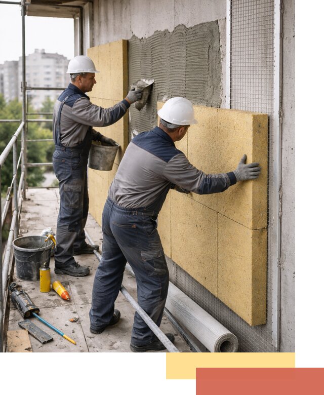 Утепление стен зданий и домов в Гатчине качественно и надежно