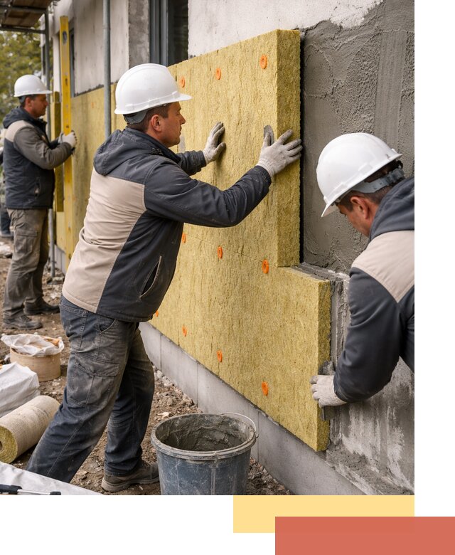 Утепление стен минватой в Гатчине — тепло и звукоизоляция