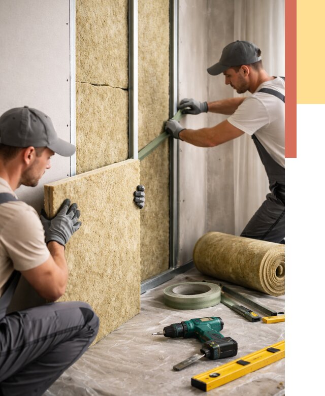 Шумоизоляция стен в Гатчине под ключ от 1901 руб. | ОТДЕЛОЧНИК-Гтч