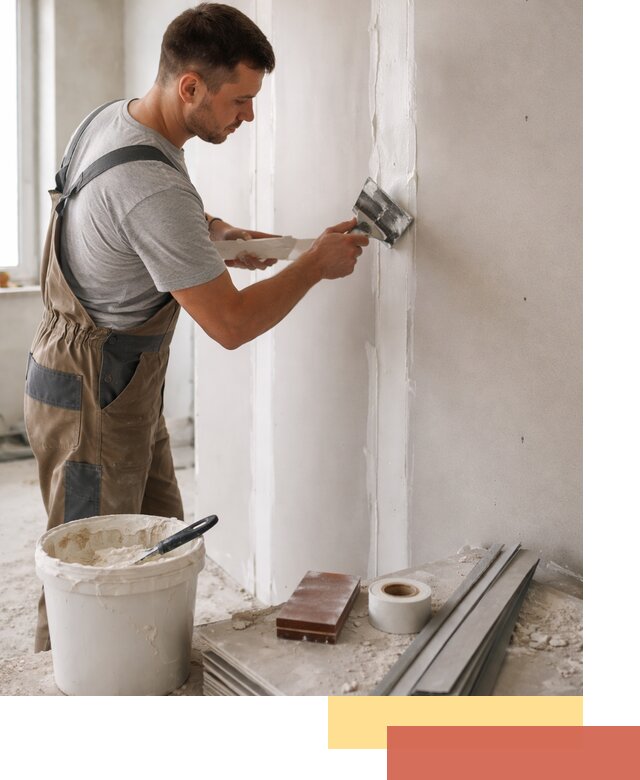 Шпаклевка перегородок из гипсокартона в Гатчине качественно и быстро