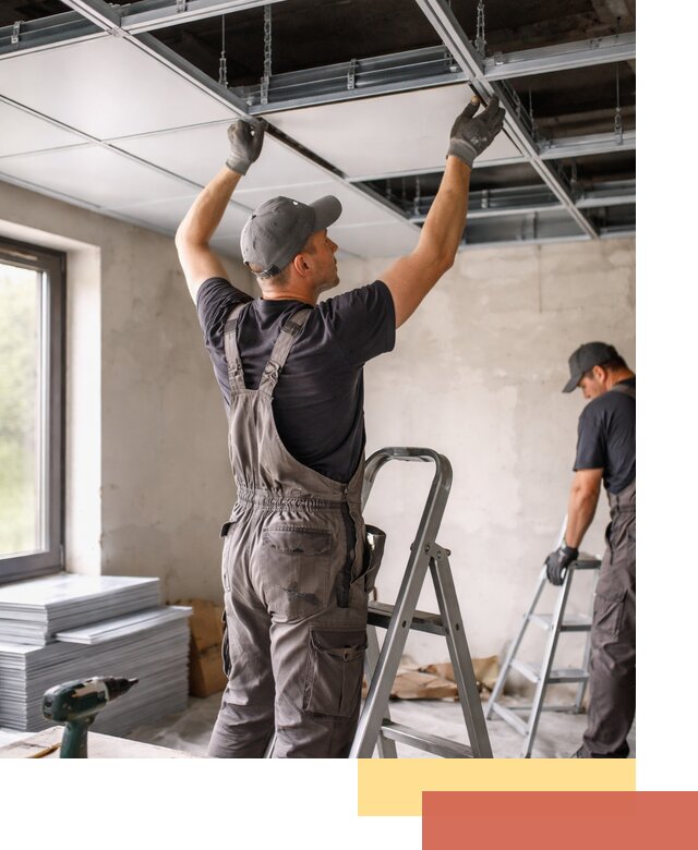 Монтаж кассетного потолка в Гатчине качественно и быстро