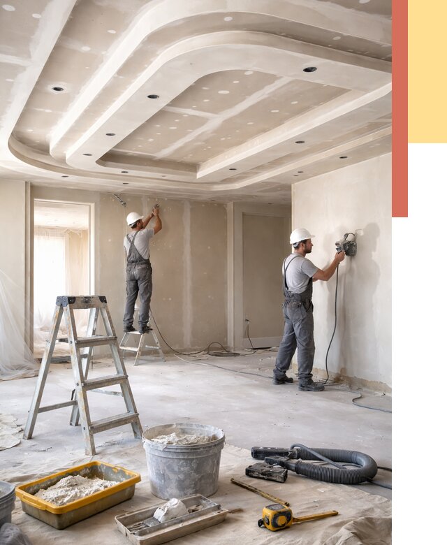 Многоуровневый потолок из гипсокартона в Гатчине от 771 руб. под ключ | ОТДЕЛОЧНИК-Гтч