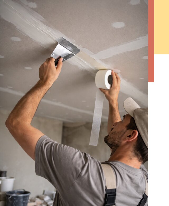Обработка швов потолка ГКЛ в Гатчине от 7707 руб. под ключ | ОТДЕЛОЧНИК-Гтч
