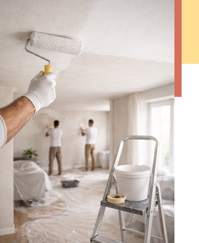 Покраска потолка акриловой краской в Гатчине от 2569 руб. | ОТДЕЛОЧНИК-Гтч