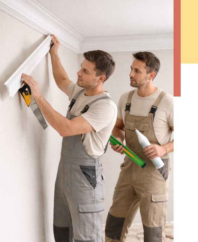 Монтаж потолочного плинтуса в Гатчине от 2363 руб. — быстро и недорого | ОТДЕЛОЧНИК-Гтч