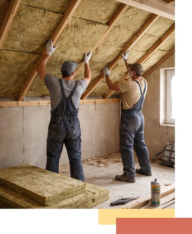 Утепление потолка минеральной ватой в Гатчине