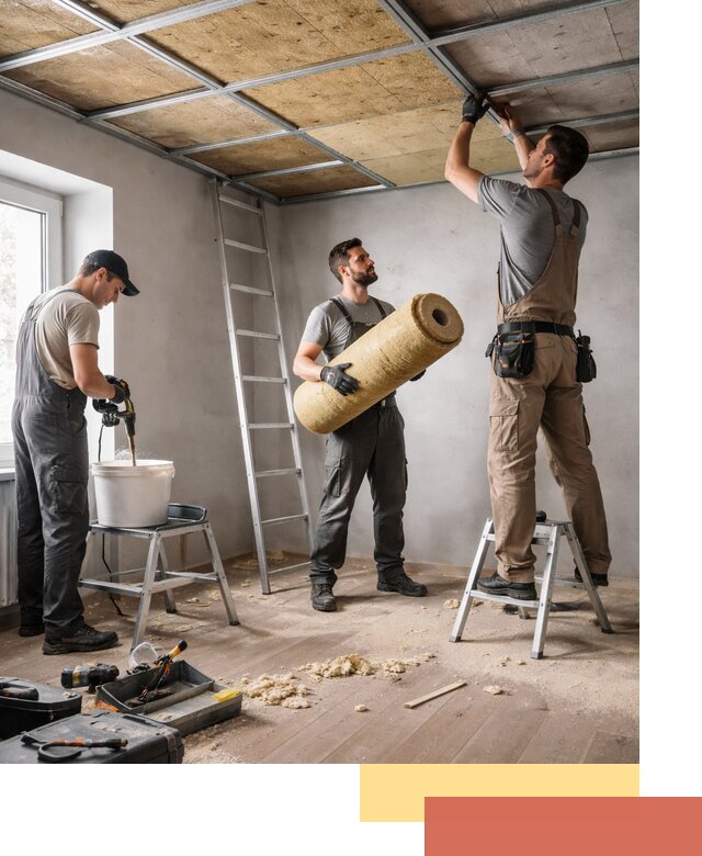 Шумоизоляция потолка в Гатчине: профессиональный монтаж и отделка